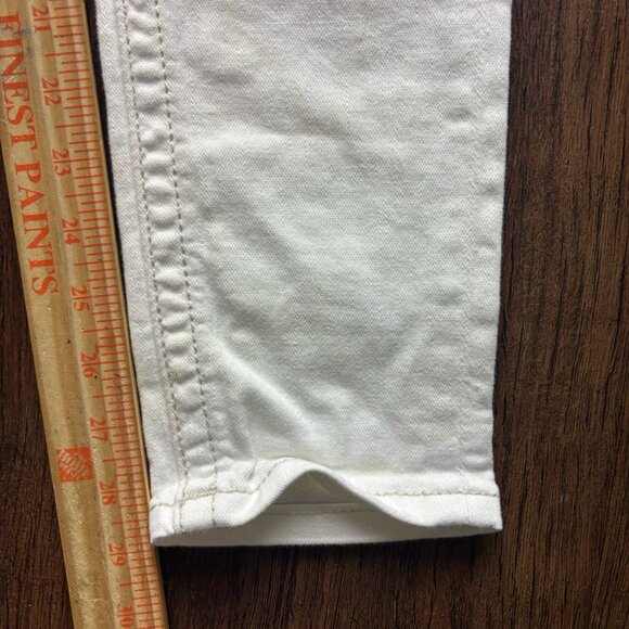 Miss Me Cuffed Skinny Jeans Embellished White Women’s Size 27 - Picture 11 of 13
